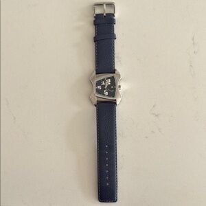 Women’s Blue Leather Strap Watch